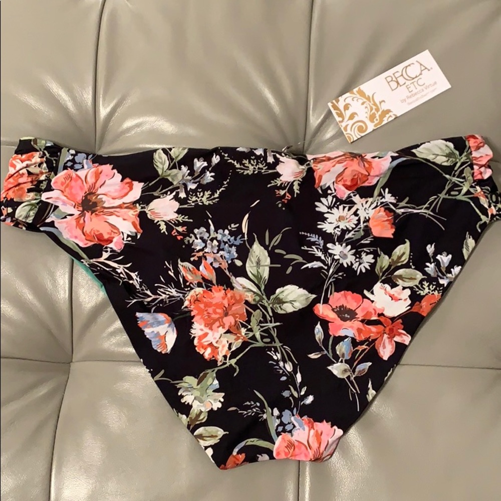 Becca by Rebecca Womens French Valley Swim Bottom - Picture 3 of 7